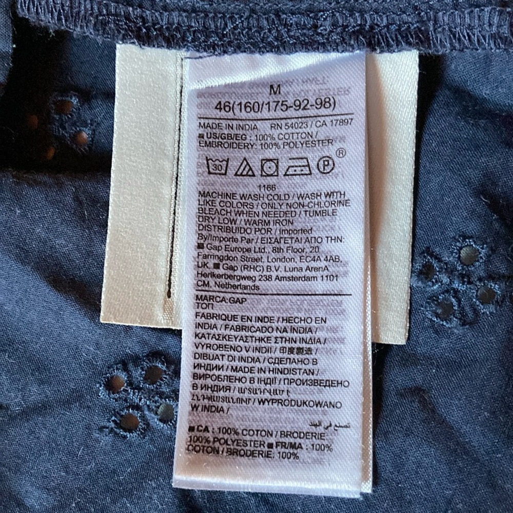 GAP Navy Ruffle Tank Top - Picture 13 of 13